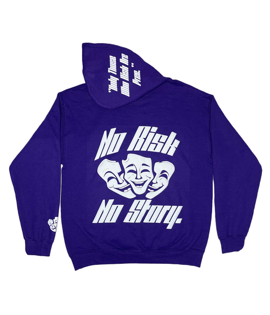 No Regrets Hoodie Purple