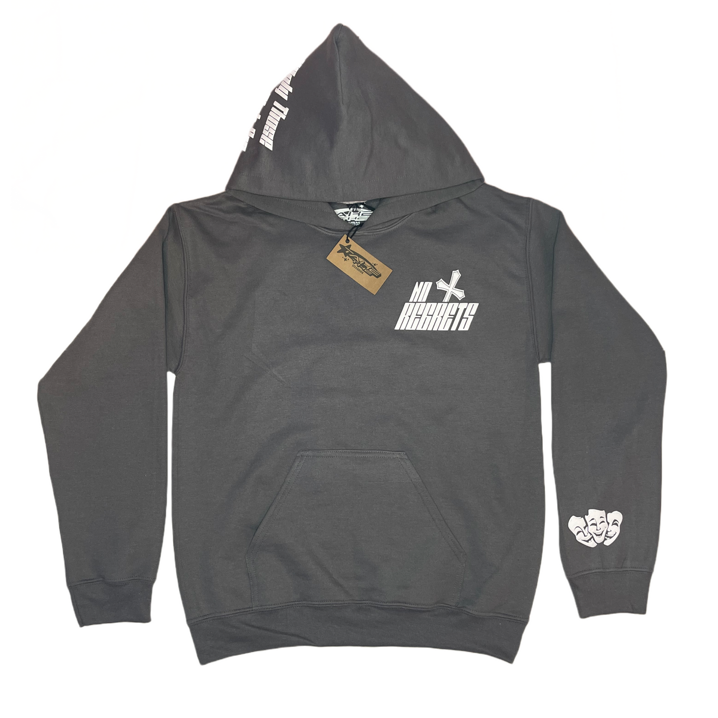 No Regrets Hoodie Grey